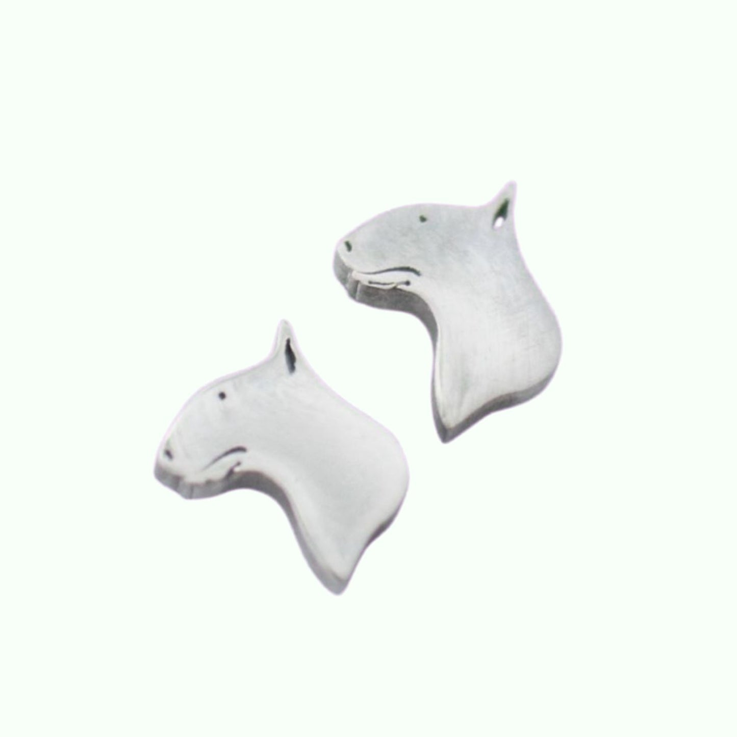 Pendientes con forma de bull terrier de acero TOUS