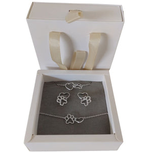 Kit de joyas de plata para mujer en presentación para regalo con bonita caja - bolsa de pandora
