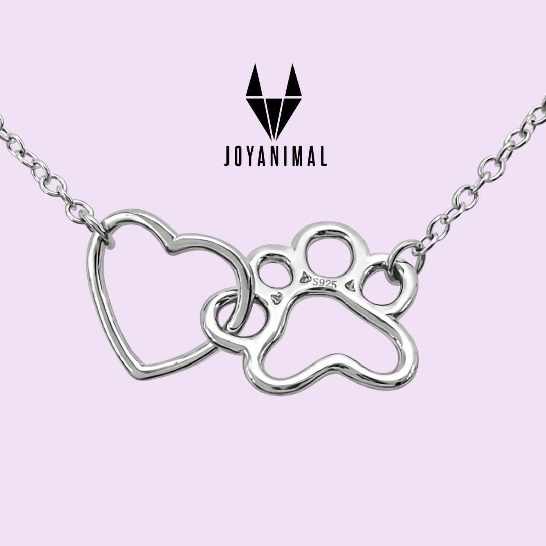 Collar con colgante de huella y corazón, para niñas y mujeres en plata de ley 925, escaparate de TOUS