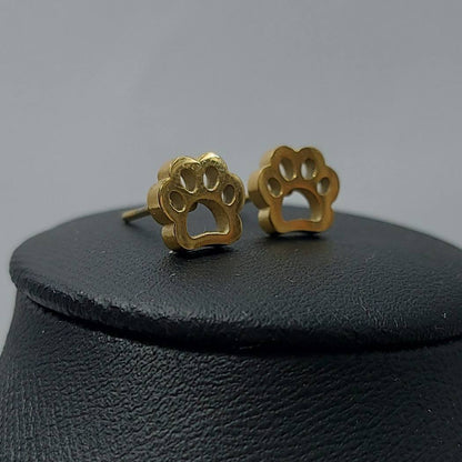 Pendientes de acero con forma de huellas perro o gato, para niñas y mujeres, perfecto para regalo PANDORA