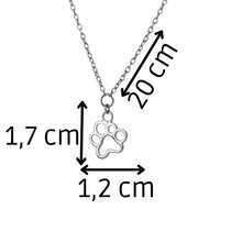 Infografía con las medidas de la pulsera (20cm.) y la cadena de 20 cm.  Para mujer deTOUS