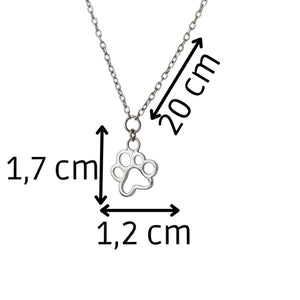 Infografía con las medidas de la pulsera (20cm.) y la cadena de 20 cm.  Para mujer deTOUS