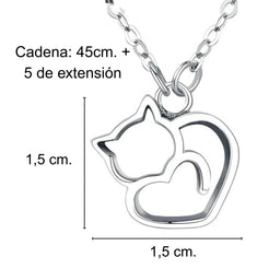 Dew 90347GD028 - Colgante De Plata De Ley Con Forma De Corazón