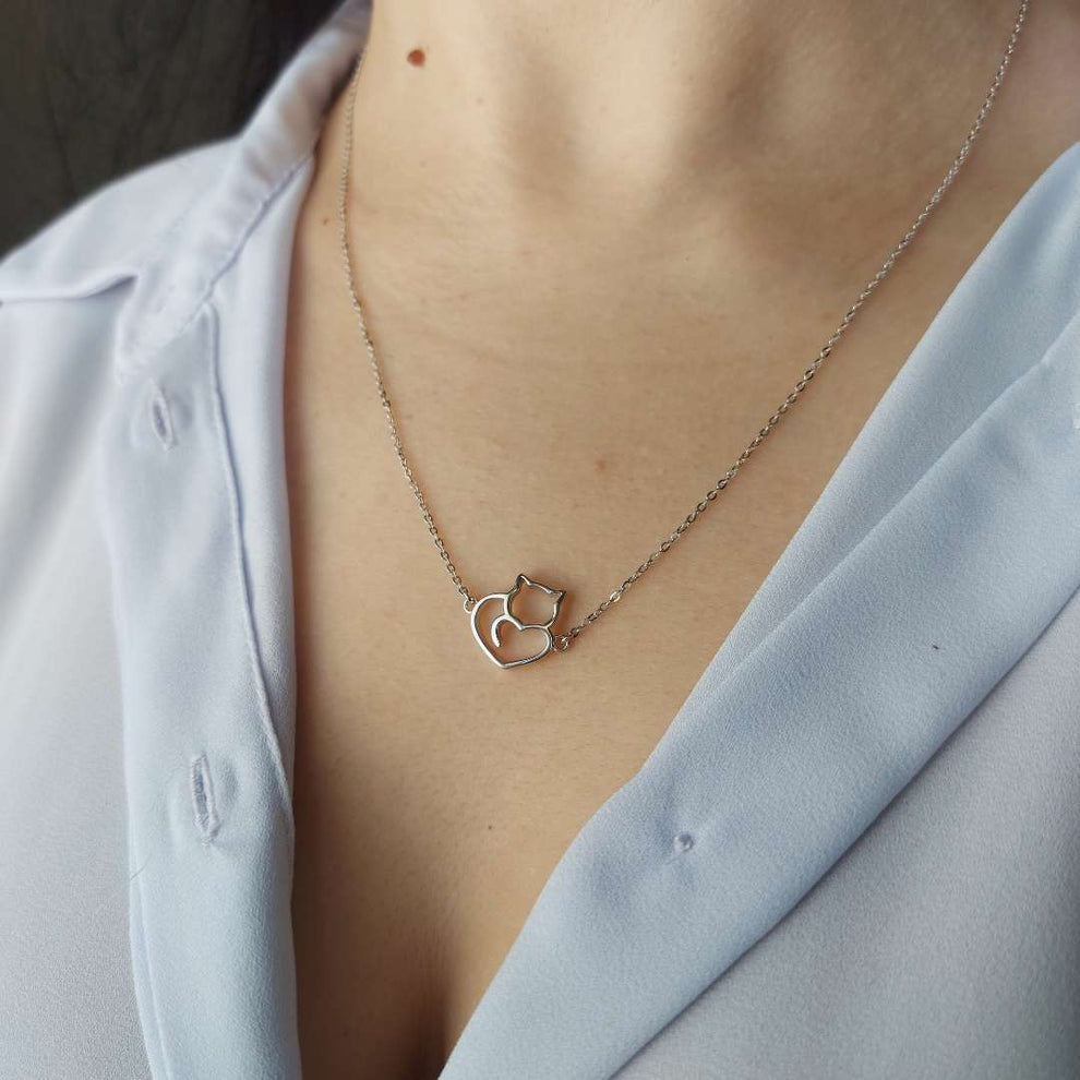 Dew 90347GD028 - Colgante De Plata De Ley Con Forma De Corazón