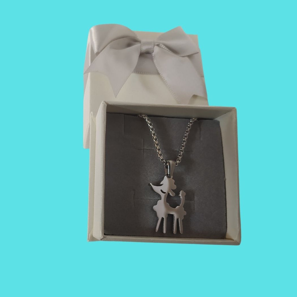 Cadena con colgante de French Poodle de acero antialérgicoJOYANIMAL