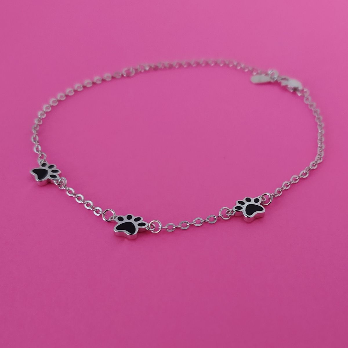 Pulsera de plata con huellas para amantes de macotas PANDORA JOYANIMAL