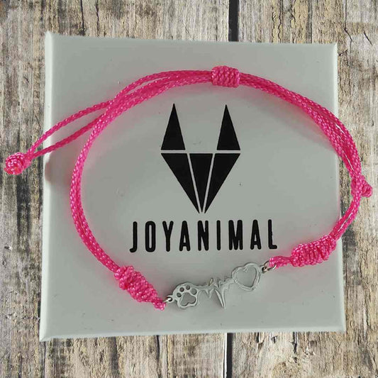 Pulsera ajustable para niñas con huella de mascotas pandora